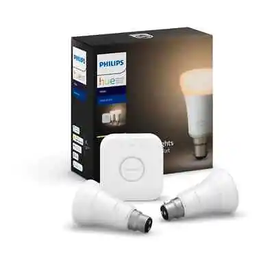 $159.99 • Buy Philips Hue 9W A60 White Bluetooth Home Auto BC Globe Kit