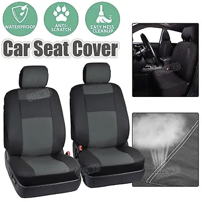 $30.99 • Buy 2x Front Car Seat Covers Waterproof Seat Protector Airbag For Car Truck SUV 4x4