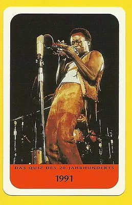 Miles Davis Jazz Trumpet Cool Music Collector Card From Europe BHOF • $9.95