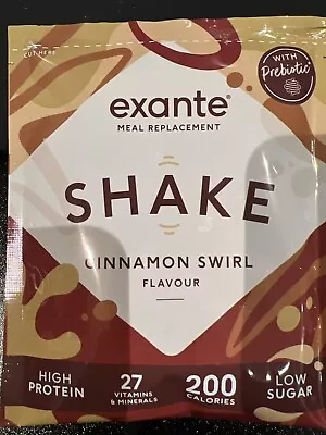 £23.99 • Buy 20 Exante Meal Replacement Low Sugar Cinnamon Swirl Shakes