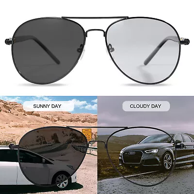 HD Polarized Sunglasses Pilot Men Driving Glasses With Anti-Glare Lens Eyewear • $25.60