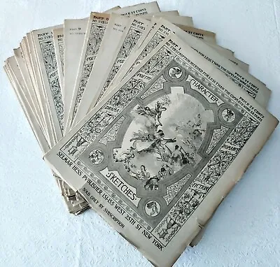 Vintage 1902 SELMAR HESS Character Sketches Magazines 1 Thru 24. Missing 7&8  • $67.06