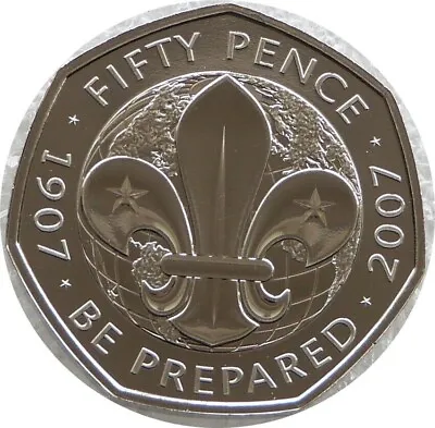 2019 Royal Mint Scout Movement Scouting BU 50p Fifty Pence Coin Uncirculated • £0.01