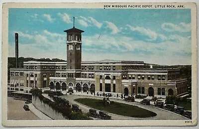 Missouri Pacific Railroad Depot Little Rock Arkansas Postcard • $9