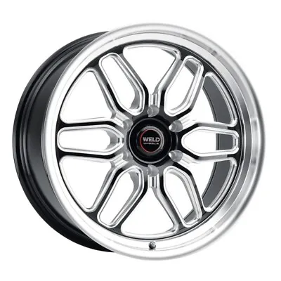 Weld Racing 17x9.5 Laguna 6 Drag Wheel Gloss/Milled Black 6x5 / 6x127 +35mm • $382.23