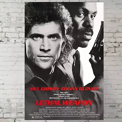 Lethal Weapon Movie Poster - Mel Gibson Poster Danny Glover - 11x17  Wall Art • $14.90