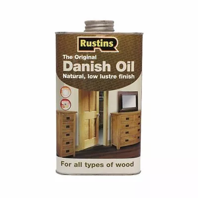 Rustins - Original Danish Oil Wood Finish - CLEAR  500ML • £7.90