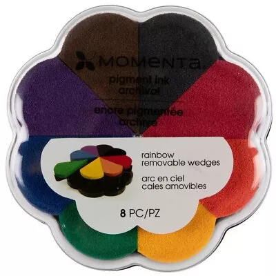 Momenta RAINBOW Removable Wedges Pigment Ink Pad Archival NEW! 8 Colors • $12