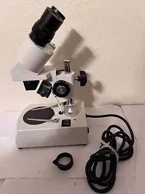 National Stereo Microscope 405TBL W/Transmitted And Reflected Light - Beauty • $34.95