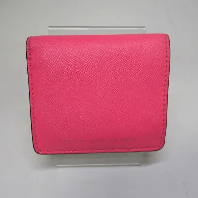 Marc By Marc Jacobs Purse Card Wallet Designer Bright Pink Green Designer Logo • £56