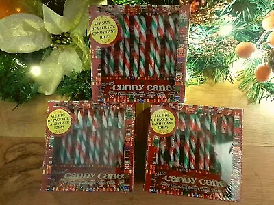 3x10 Boxed Christmas Candy Canes+Peppermint Tree Decoration Sweets+Stocking Gift • £9.95