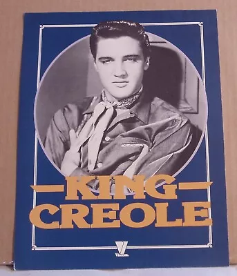 Elvis Presley  King Creole  Viacom 1983 Promo Flyer Ad 8-1/2 X11  2 Sides • $13.99