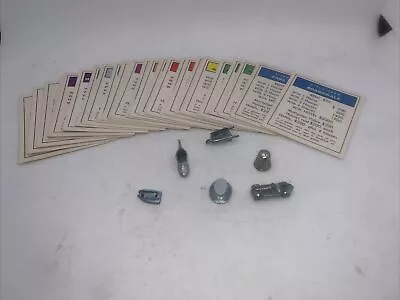 Vintage 1973 Monopoly Game Pieces And  Property Cards • $0.99