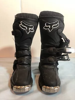 Fox Tracker Junior Sz 11 Motocross Riding Black Boots • $79.94