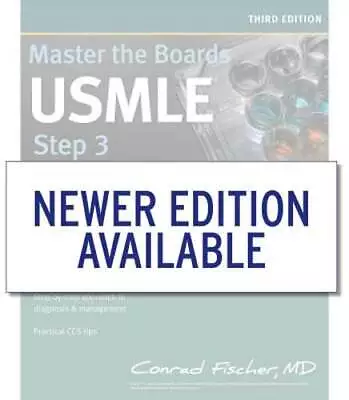 Master The Boards USMLE Step 3 By MD Fischer Conrad: Used • $9.09