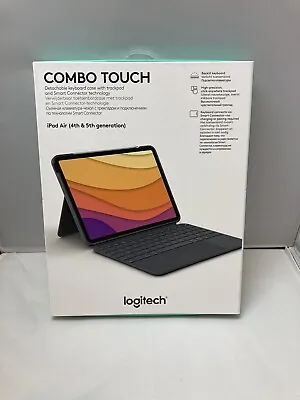 Logitech Folio Touch Keyboard Case With Trackpad For Apple IPad Air 4th/5th Gen. • £130.95