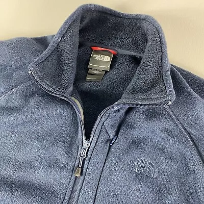 The North Face Jacket Adult Large Full Zip Blue Fleece Lined TNF Sweater Men’s • $25.60