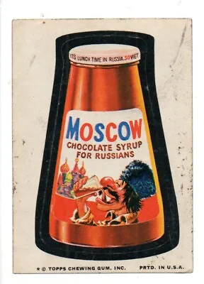 1974 Wacky Packages Series 9     MOSCOW    Tan Back • $4.50