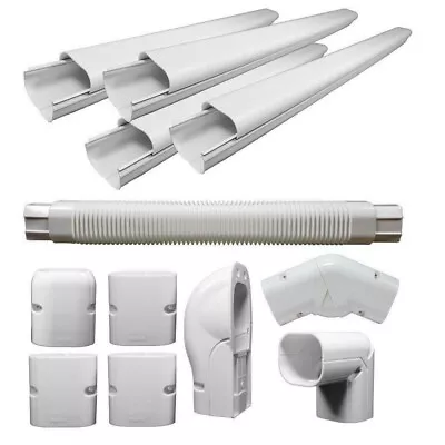 PVC Line Cover Set Mini Split Parts Air Con Heat Pumps Accessories 4 X 3 Inch(SH • $119.99