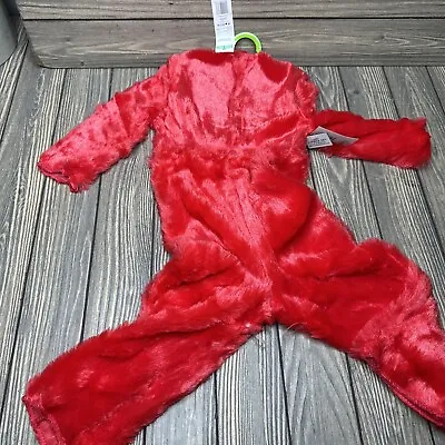 NWT Sesame Street Elmo Red Furry Costume No Hat Or Head - Bodysuit Only 2T • $17.99