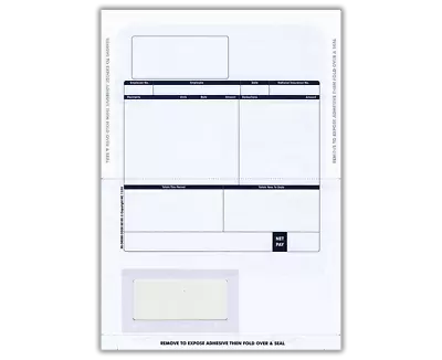 Sage Compatible 1 Part Payslip Mailer Tape Seal Pack 500 SE100 • £136.15