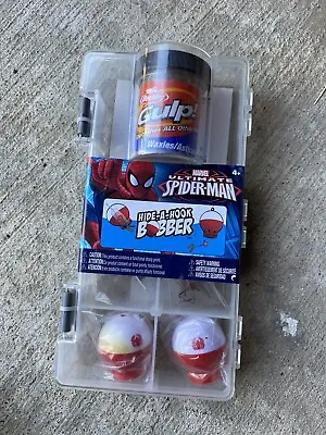 Shakespeare Spiderman Hide A Hook Bobber & Gulp Baitfish Hooks Setnewsealed • $9.99