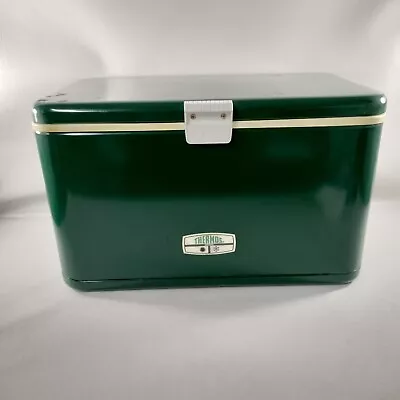 Vintage Thermos Metal Green Ice Cooler USA 43 Quarts With Box 7750 • $259.97