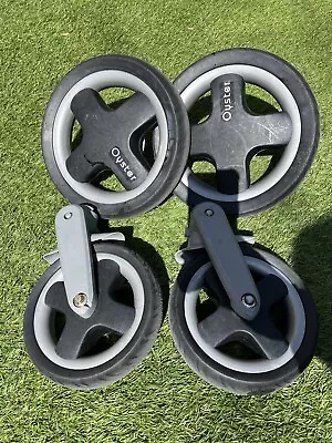 Babystyle Oyster Wheels -  Full Set -  Front And Back - Used Cond • £12.42