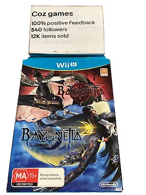 Bayonetta 1 & 2 Special Edition Dual Pack For Nintendo WII U Australia Release • $50