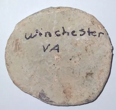 Civil War Musket Ball Minie Ball Formed Into A Poker Chip Winchester VA • $14.95