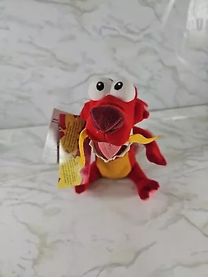 Disney Store Plush MUSHU 7  Mini Bean Bag MULAN Collectible NO SOUND Swingtags • $11.04