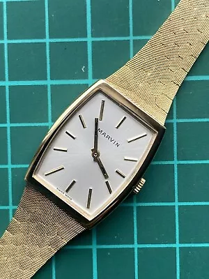 Vintage Marvin By Revue Watch Swiss Made Hand Winding Old Stock Brand New • £70