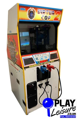 £1395 • Buy Sega Virtua Cop 2 Arcade Machine - Ready To Use - Games Room Man Cave Home Bar
