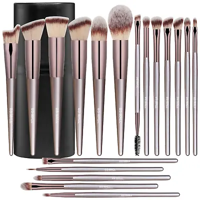 Makeup Brush Set 18 Pcs Premium Synthetic Makeup Brushes With Black Case  • $20.99