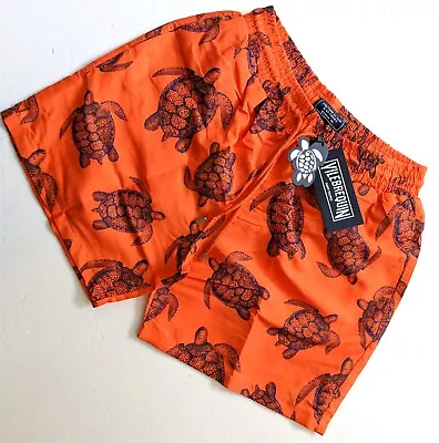 Vilebrequin Mens Orange Swim Shorts Size L • $49