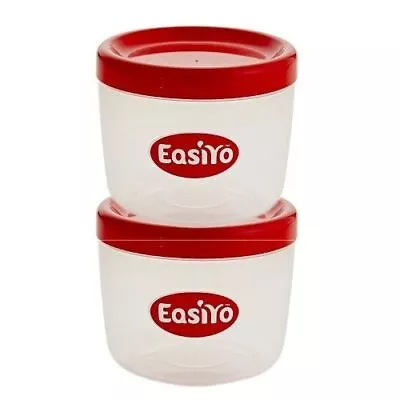 Easiyo Pack Of 2 500g Yogurt Making Jars Extra For Use With Easiyo Yoghurt Maker • £11.89