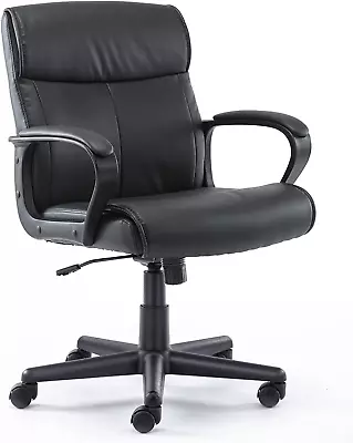 Office Chair - Mid-Back Computer Desk Chair With Armrests Height Adjustable Hom • $59.58