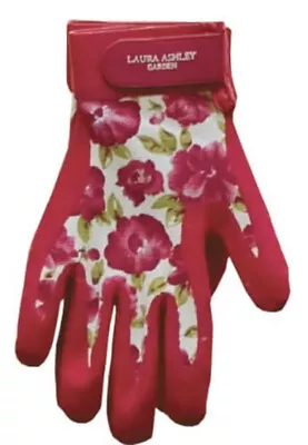 Bnwt Pair Laura Ashley All Weather Garden Gloves Cressida Red. Small.great Gift • £10.49