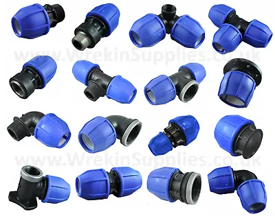 £38.25 • Buy MDPE Plastic Compression Fitting 20mm O/D Polypipe LDPE Water Pipe WRAS Approved