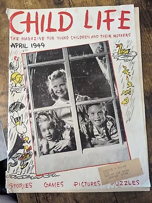 Child Life Magazine April 1949 Stories Games Pictures Puzzles • $3.50