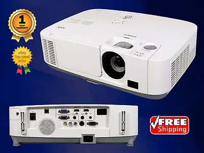 Universal 3LCD Projector - 4000 ANSI HD WXGA Bundle: HDMI Remote Power Cable • $169