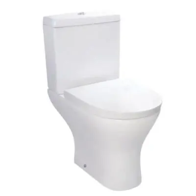 Bathroom Toilet Pan Soft Close Ceramic Cistern Seat Modern White Ceramic WC • £132.99