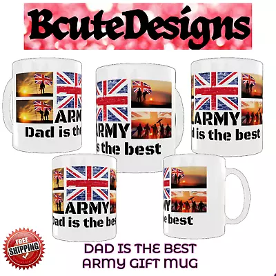 Dad Fathers Day Army Ceramic Mug Gift British Army Dishwasher Safe Armed Forces • £8.99