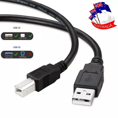 USB 2.0 B Male Cable For Akai MPK25 MPK49 MPK61 MPK88 MIDI Keyboard PC Cord AU • $15.03