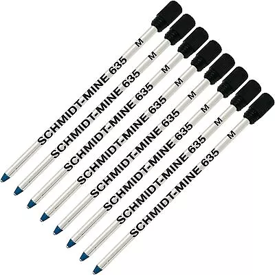 Schmidt 635 D1 Mine Ballpoint Refill - Blue Ink (Tip 0.7mm) - Pack Of 8 • $10.95