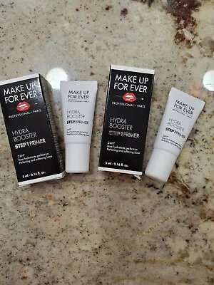 MAKE UP FOR EVER Hydra Booster Step 1 Primer .16 Oz. Lot Of 2 *NEW* • $4.99