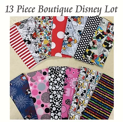 $16.50 • Buy BonEful Fabric Cotton Quilt Disney Minnie Mouse Unisex Kid Holiday USA SCRAP Lot
