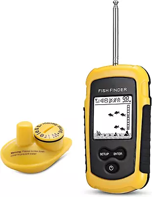 Castable Shore Fish Finder Kayaks Wireless Portable Depth Finder Sensor Handheld • $97.99