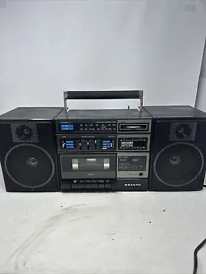 Sanyo C12a CASSETTE STEREO BOOMBOX RADIO Vintage • $80
