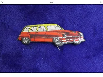 Vintage Chrysler Saratoga Station Wagon Hat Lapel Pin Accessory • $9.95